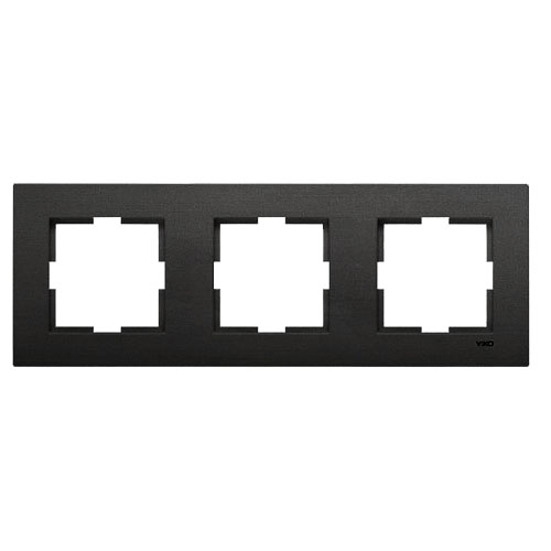 Рамка на 3 позиции Novella - графит Рамка на 3 позиции Novella - графит