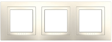 Рамка с декоративным элементом на 3 позиции Unica Basic