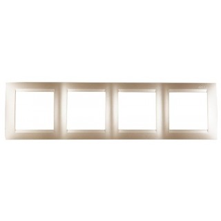 Рамка на 4-ая SIMON 15 - шампань Рамка на 4-ая SIMON 15 - шампань