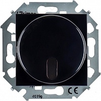 Светорегулятор с управлением от ИК пульта, проходной 500Вт SIMON 15 - чёрный