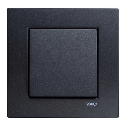 Выключатель одноклавишный Novella - графит Выключатель одноклавишный Novella - графит