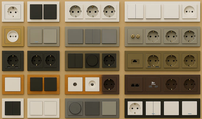 Розетки и выключатели на Промартбай