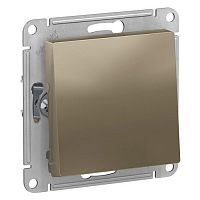 Выключатель одноклавишный Atlas - шампань