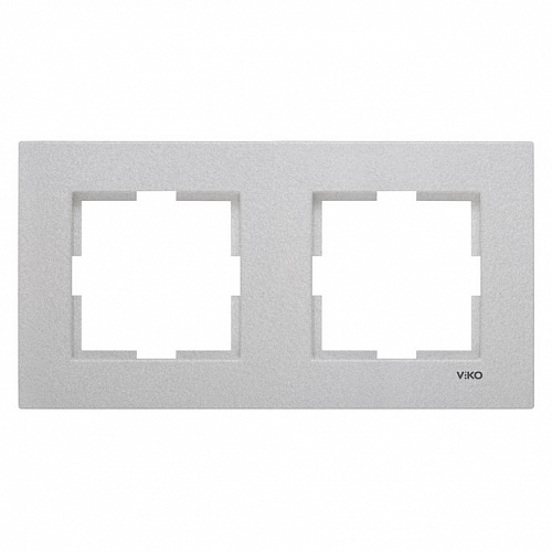 Рамка на 2 позиции Novella - серебро