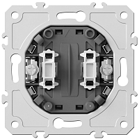 Выключатель 2-клавишный В2 простой механизм Donel A07 S08
