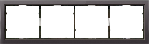 Рамка 4-я R98 Glass - стекло мокко Рамка 4-я R98 Glass - стекло мокко