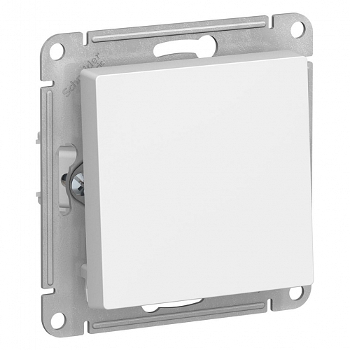 Выключатель одноклавишный крестовой Atlas - белый Выключатель одноклавишный крестовой Atlas - белый