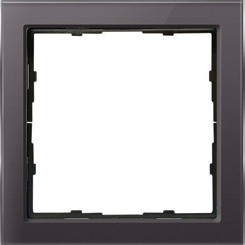 Рамка 1-я R98 Glass - стекло мокко