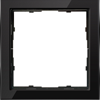 Рамка 1-я R98 Glass - черное стекло