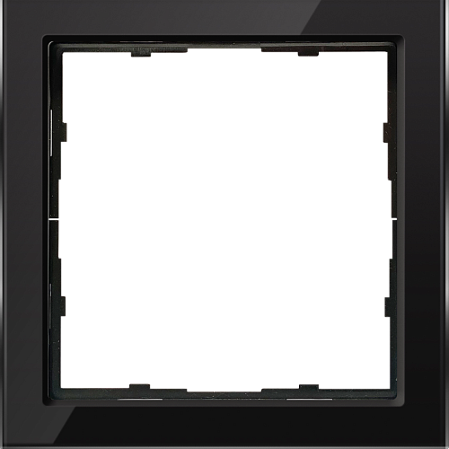 Рамка 1-я R98 Glass - черное стекло