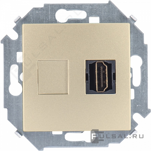 Розетка HDMI SIMON 15 - шампань