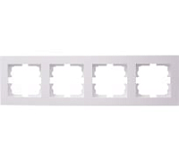 Рамка на 4 позиции Lezard Vesna - Белый
