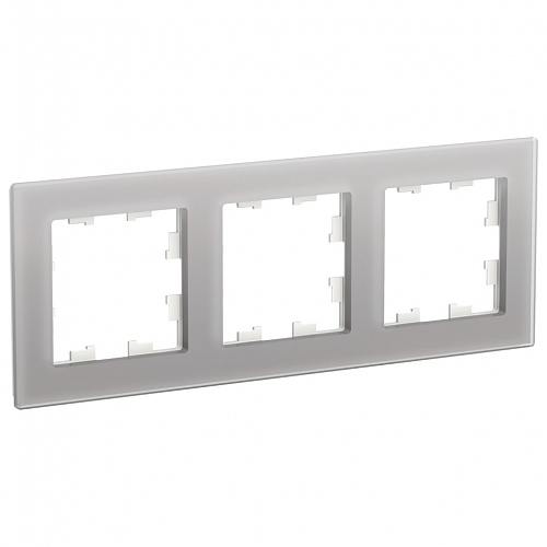 Рамка 3 поста Atlas Nature - алюминий