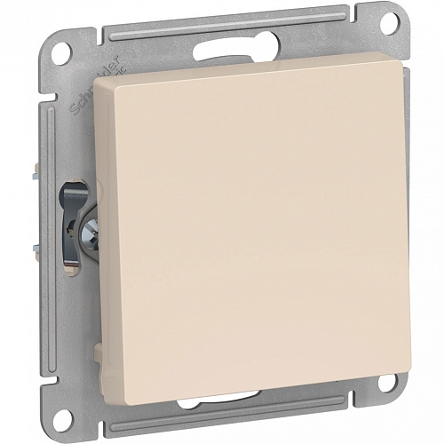 Выключатель одноклавишный Atlas - бежевый