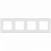 Рамка универсальная на 4 поста Inspiria - белый
