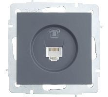 Розетка телефонная Lezard Vesna - графит