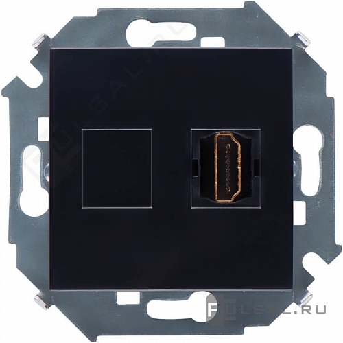Розетка HDMI SIMON 15 - чёрный