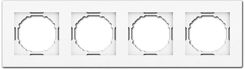 A07 Donel - Рамка 4-я цвет глянцевый белый