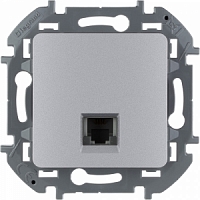 Телефонная розетка RJ11  Inspiria - алюминий