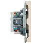Розетка RJ-45 двойная Stekker Эмили - кашемир Розетка RJ-45 двойная Stekker Эмили - кашемир