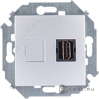 Розетка HDMI SIMON 15 - алюминий