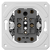 Розетка двойная без заземления на винтах механизм Donel A07 S08