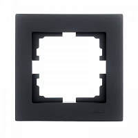 Рамка на 1 позицию Lezard Vesna - Чёрный бархат