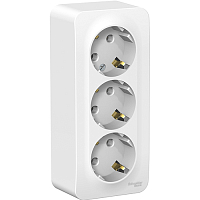 Розетка тройная с заземлением Blanca Белый