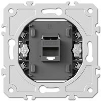 Розетка компьютерная одиночная RJ45 cat5E 8конт механизм Donel A07 S08