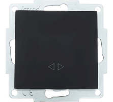 Выключатель перекрестный Lezard Vesna - чёрный бархат