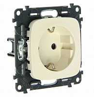 Розетка с заземлением с винтовыми зажимами Valena Allure - слоновая кость