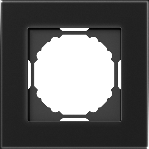 Рамка 1-я Natural A07 - чёрное стекло