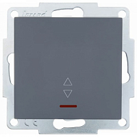 Выключатель проходной с подсветкой Lezard Vesna - графит