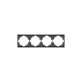 Рамка 4 постовая Графит Kranz Miele Strong