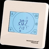 Терморегулятор WARMEHAUS TOUCHSCREEN - слоновая кость