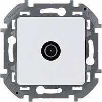 TV Розетка - проходная Inspiria - белый