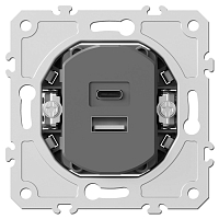 Розетка USB зарядное устройство 20Вт 3,1А тип A+С быстрая зарядка механизм Donel A07 S08