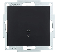 Выключатель проходной Lezard Vesna - чёрный бархат