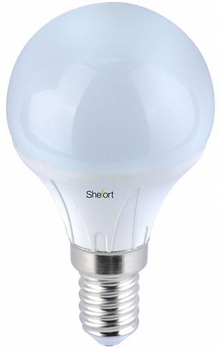 Светодиодная Лампа E14, G45, 6Вт, Shefort