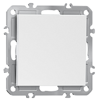 Выключатель 1-клав. проходной глянцевый белый A07 Donel