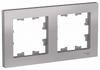 Рамка 2-ая Atlas - алюминий