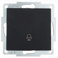 Кнопка звонка Lezard Vesna - чёрный бархат