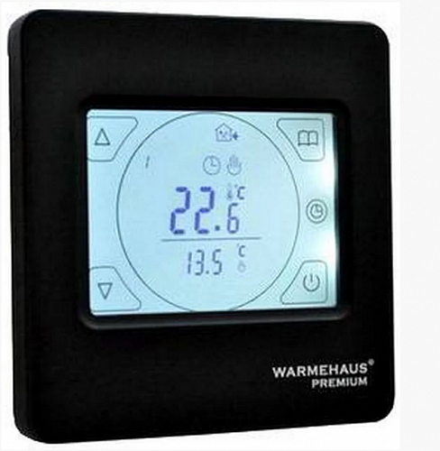 Терморегулятор WARMEHAUS TOUCHSCREEN - чёрный Терморегулятор WARMEHAUS TOUCHSCREEN - чёрный