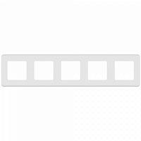 Рамка универсальная на 5 поста Inspiria - белый