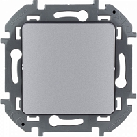 Переключатель без фиксации(кнопка) Inspiria - алюминий