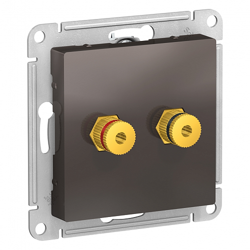 Розетка аудио Atlas - мокко