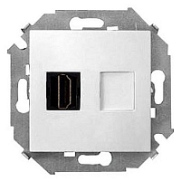 Розетка HDMI SIMON 15 - белый