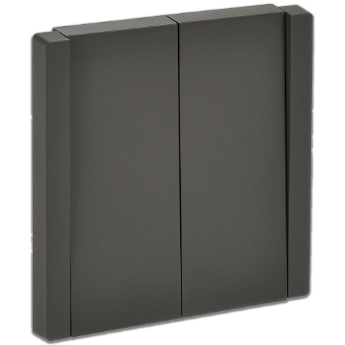Выключатель двухклавишный Серый IEK Forte&Piano 