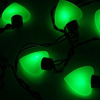 Гирлянда сердце Green