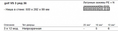 Щит Hager Golf на 36 модулей открытой установки VS312PD Щит Hager Golf на 36 модулей открытой установки VS312PD
